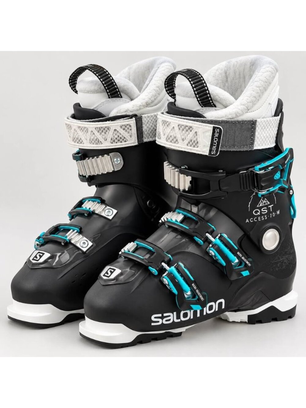 Salomon QST Access 70 W Women’s Ski Boots Size 24.5 Black Turquoise